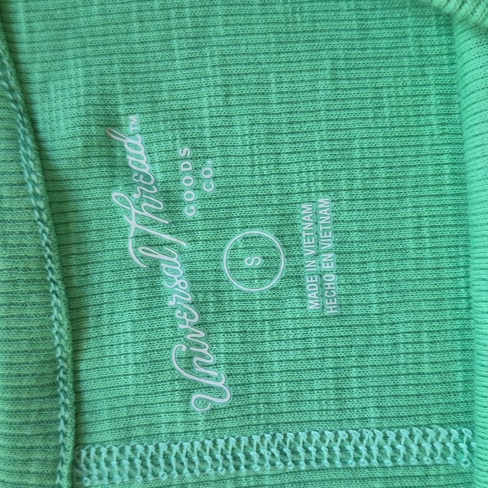 Universal Thread Mint Green Ribbed Top - Picture 2 of 3